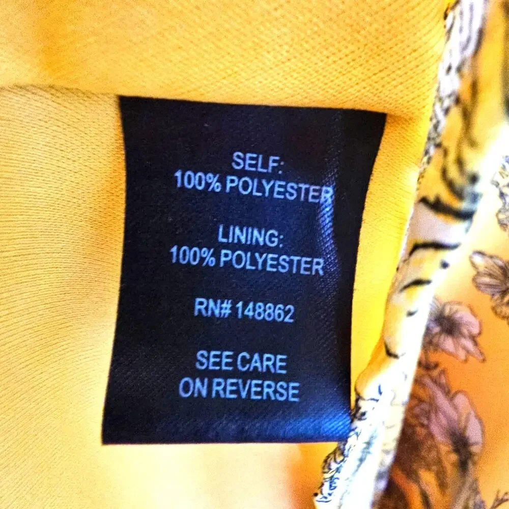 Torrid Plus Size Yellow & White Floral Wrap Dress - Picture 8 of 8